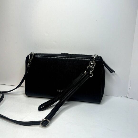 The Sak Iris Leather Floral Crossbody Bag Phone Black Wallet Womens Designer - Picture 3 of 11